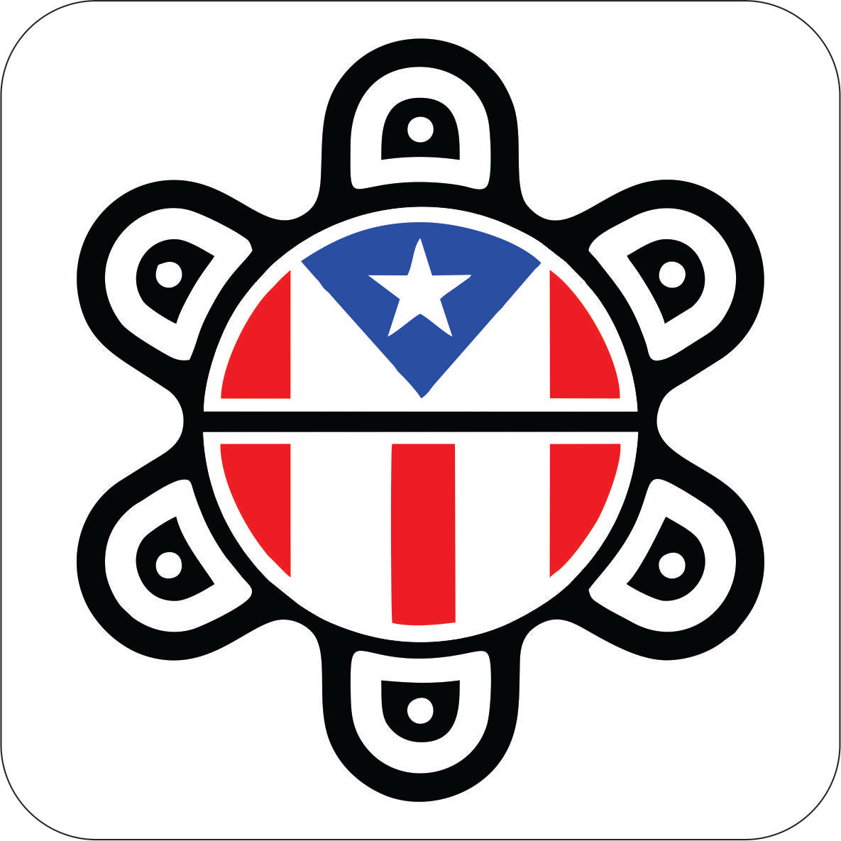 Porta Vasos (Casters)- Sol taino y Bandera de PR