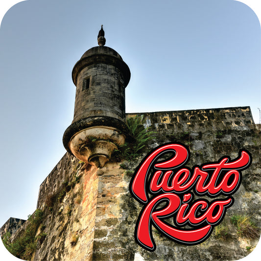 Porta Vasos (Casters)- Morro y PR letras