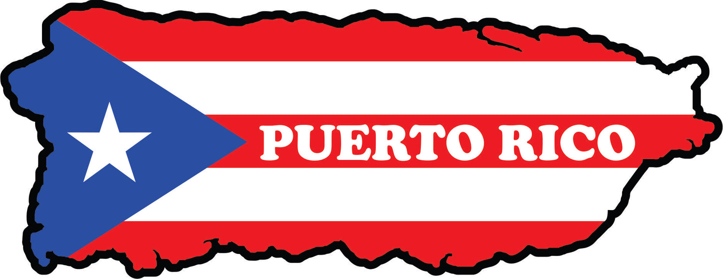 Calcomanías de Puerto Rico 14 (Paquete de 12)