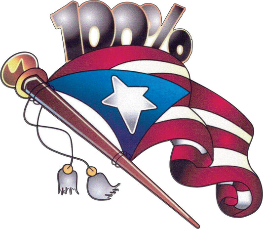 Calcomanías de Puerto Rico 2 (Paquete de 12)