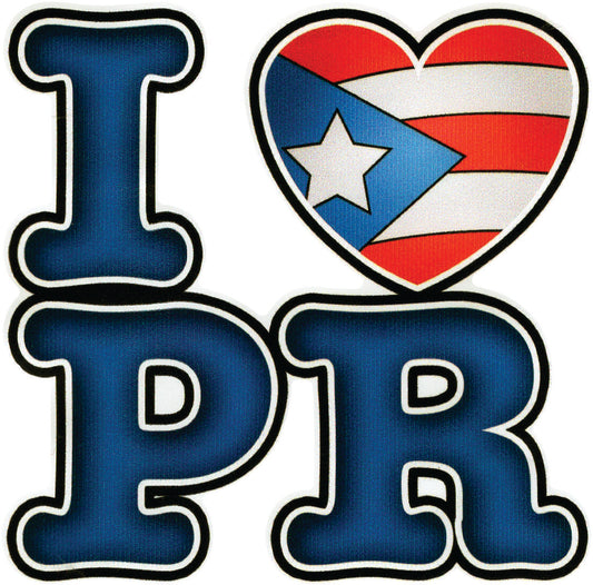 Calcomanías de Puerto Rico 3 (Paquete de 12)