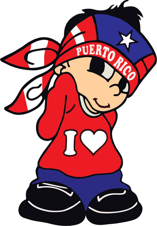 Calcomanías de Puerto Rico 30 (Paquete de 12)