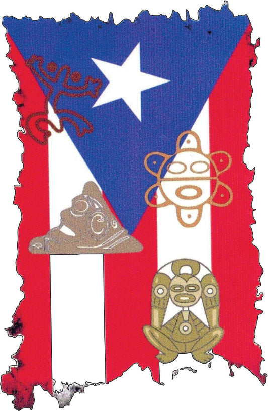 Calcomanías de Puerto Rico 34 (Paquete de 12)