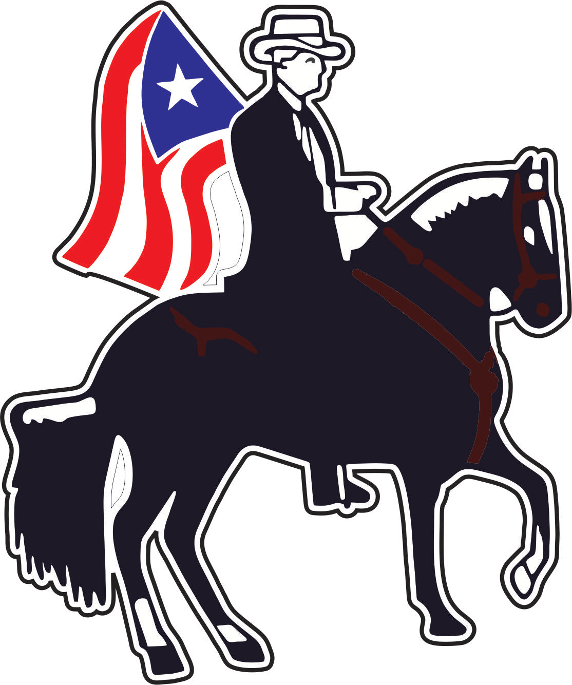 Calcomanías de Puerto Rico 38 (Paquete de 12)