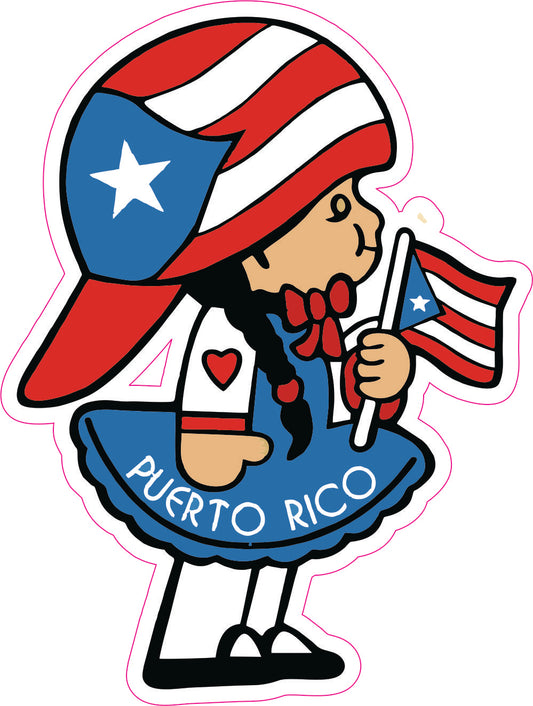 Calcomanías de Puerto Rico 7 (Paquete de 12)