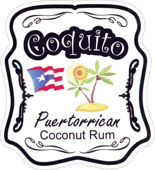 Calcomanías de Puerto Rico 8 (Paquete de 12)
