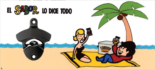 Abre botellas Cantalicio en Playa y Novia