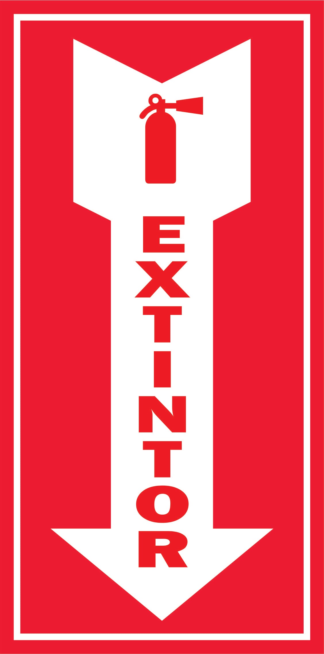 Rotulo General 6' x 12"- Extintor