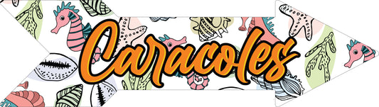 Flechas de Lugares (20"x 5.5")- Caracoles 2