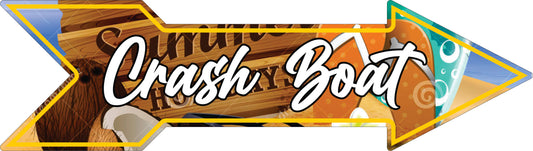 Flechas de Lugares (20"x 5.5")- Crash Boat 1
