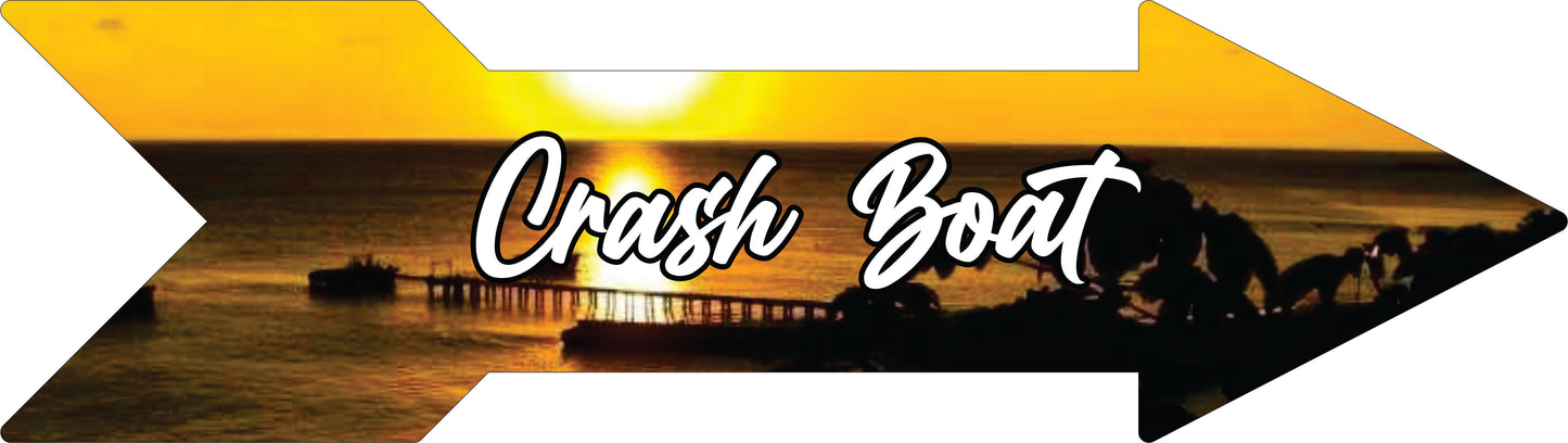 Flechas de Lugares (20"x 5.5")- Crash Boat 3