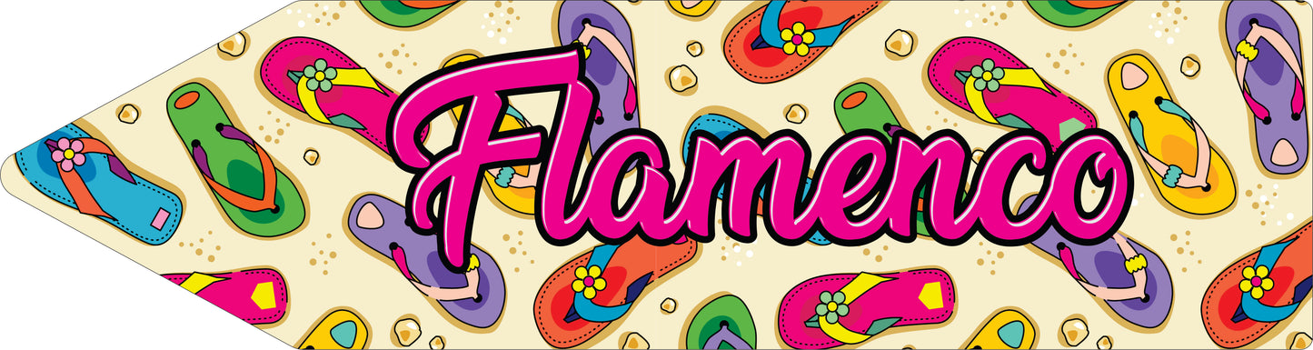 Flechas de Lugares (20"x 5.5")- Flamenco