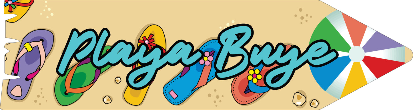 Flechas de Lugares (20"x 5.5")- Playa Buye 1