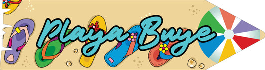 Flechas de Lugares (20"x 5.5")- Playa Buye 1