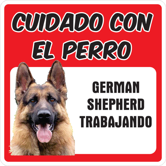Rotulo de Perro- German Shepperd (Grande)