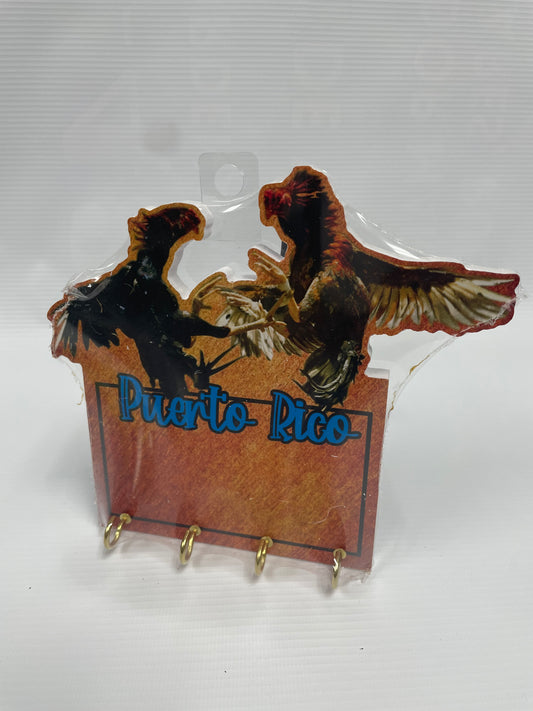 Portallaves Gallos Peleando