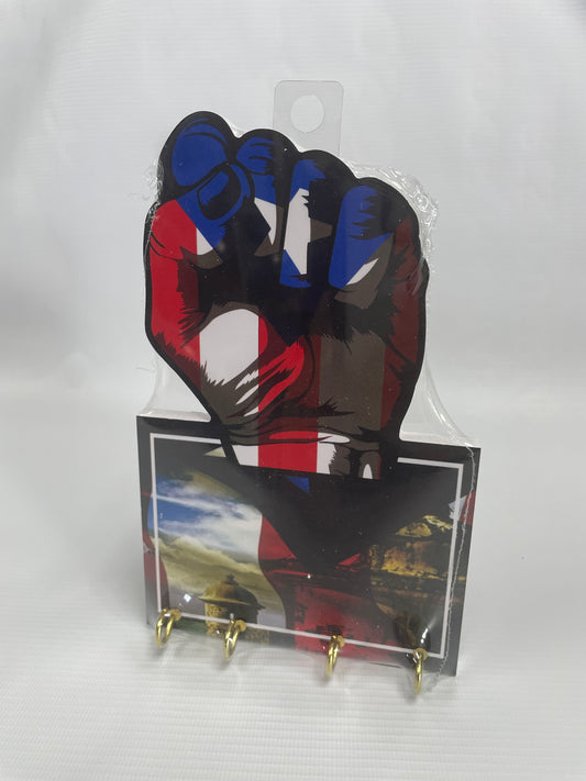 Portallaves Puerto Rico Puño y Bandera