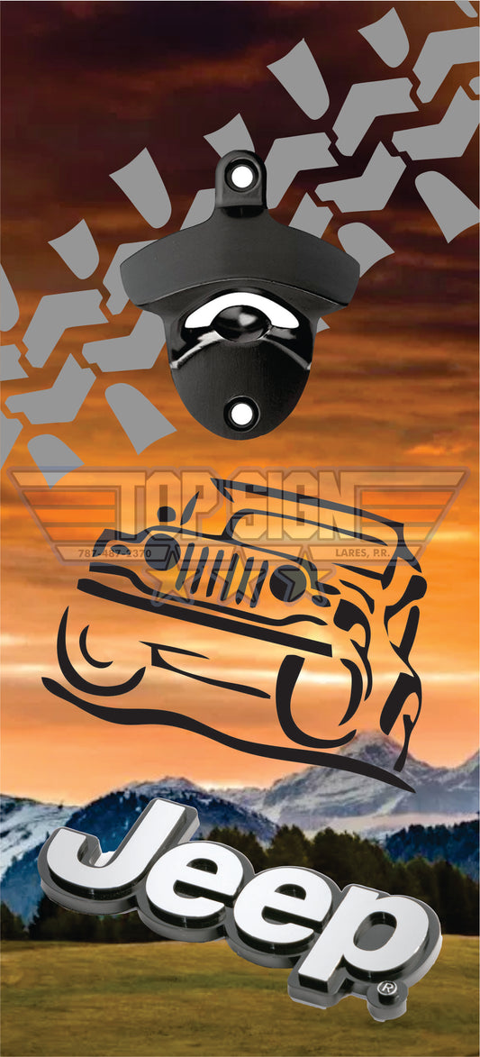 Abre botellas Jeep 1