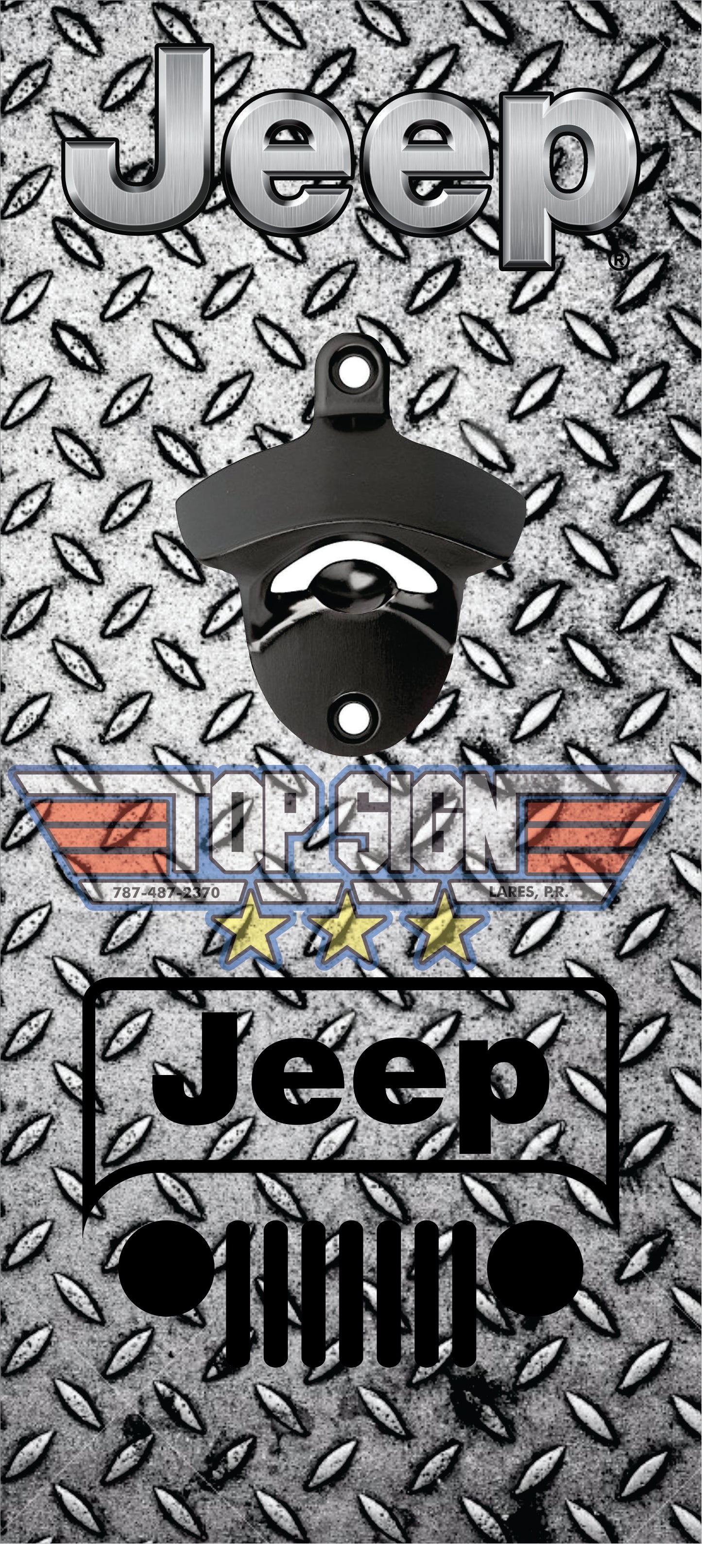 Abre botellas Jeep 2