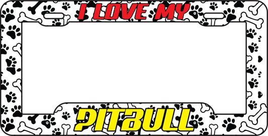 Marco Tablilla Perro Pitbull
