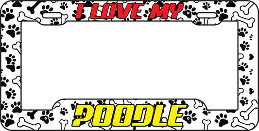 Marco Tablilla Perro Poodle