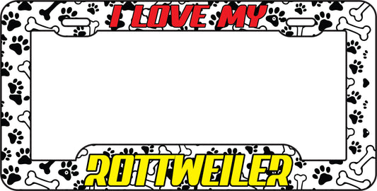 Marco Tablilla Perro Rottweiler