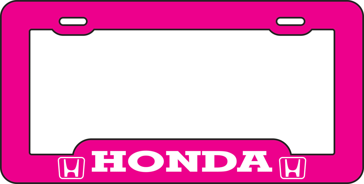 Marco Tablilla Auto- Honda Magenta