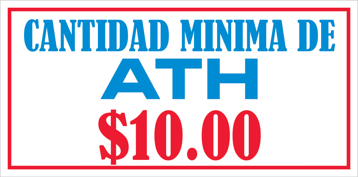 Rotulo General 6' x 12"- Cantidad minima de ATH $10