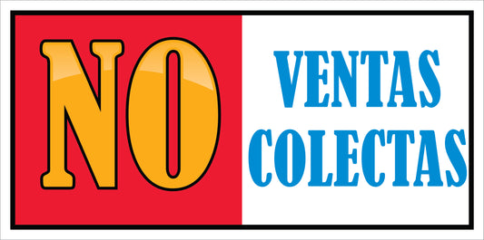 Rotulo General 6' x 12"- No ventas o colectas