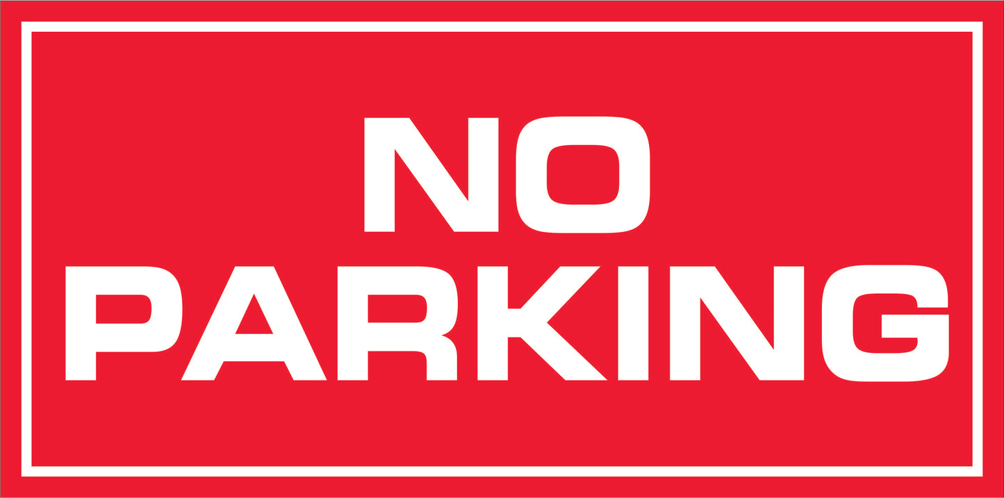 Rotulo General 6' x 12"- No parking