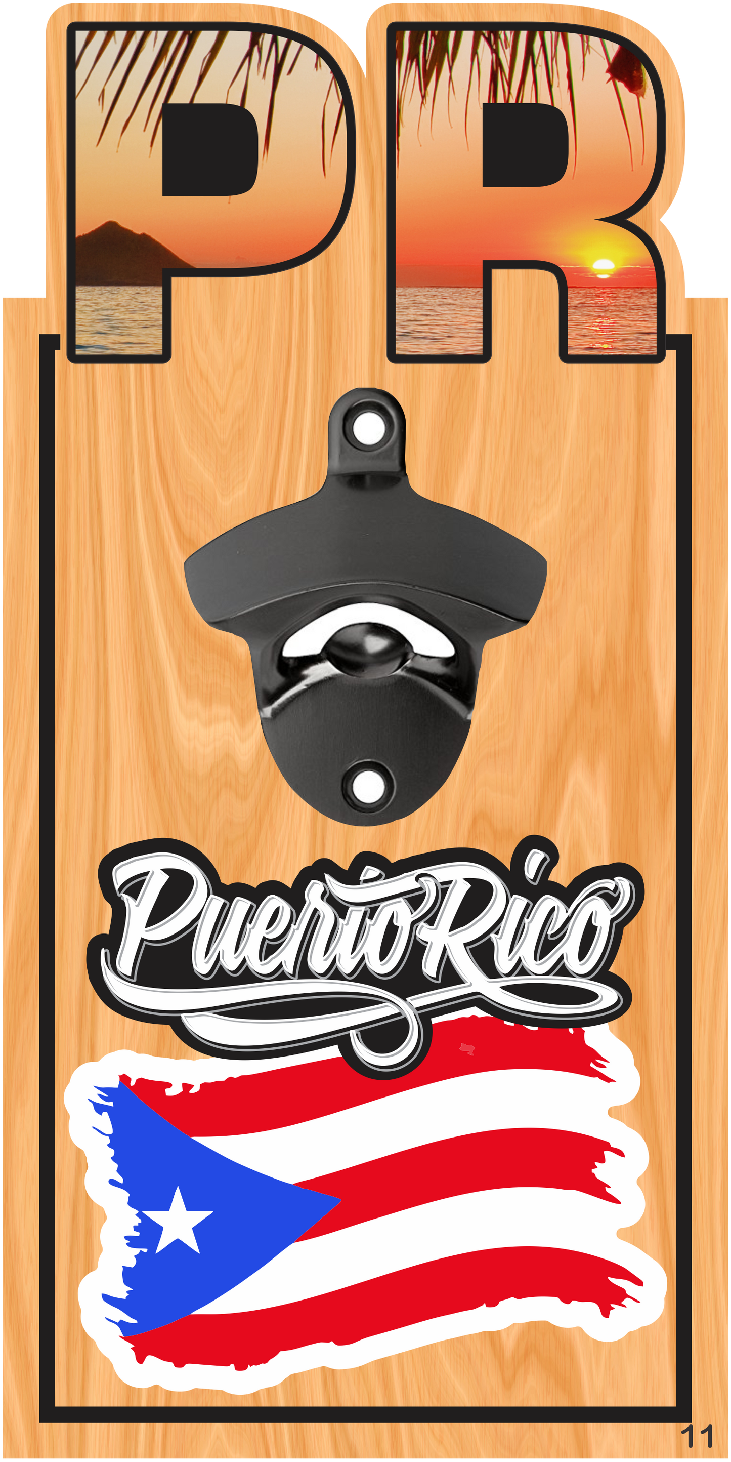 Abre botellas PR Bandera
