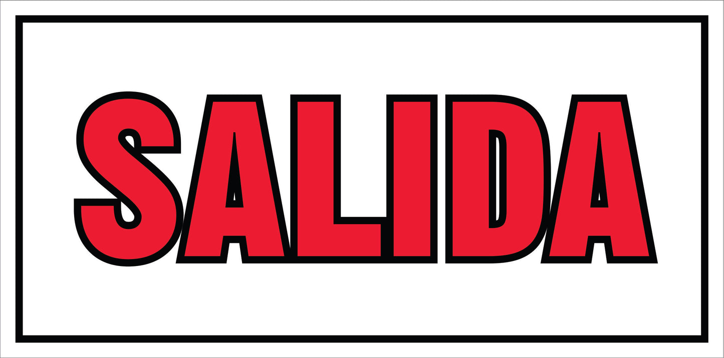 Rotulo General 6' x 12"- Salida