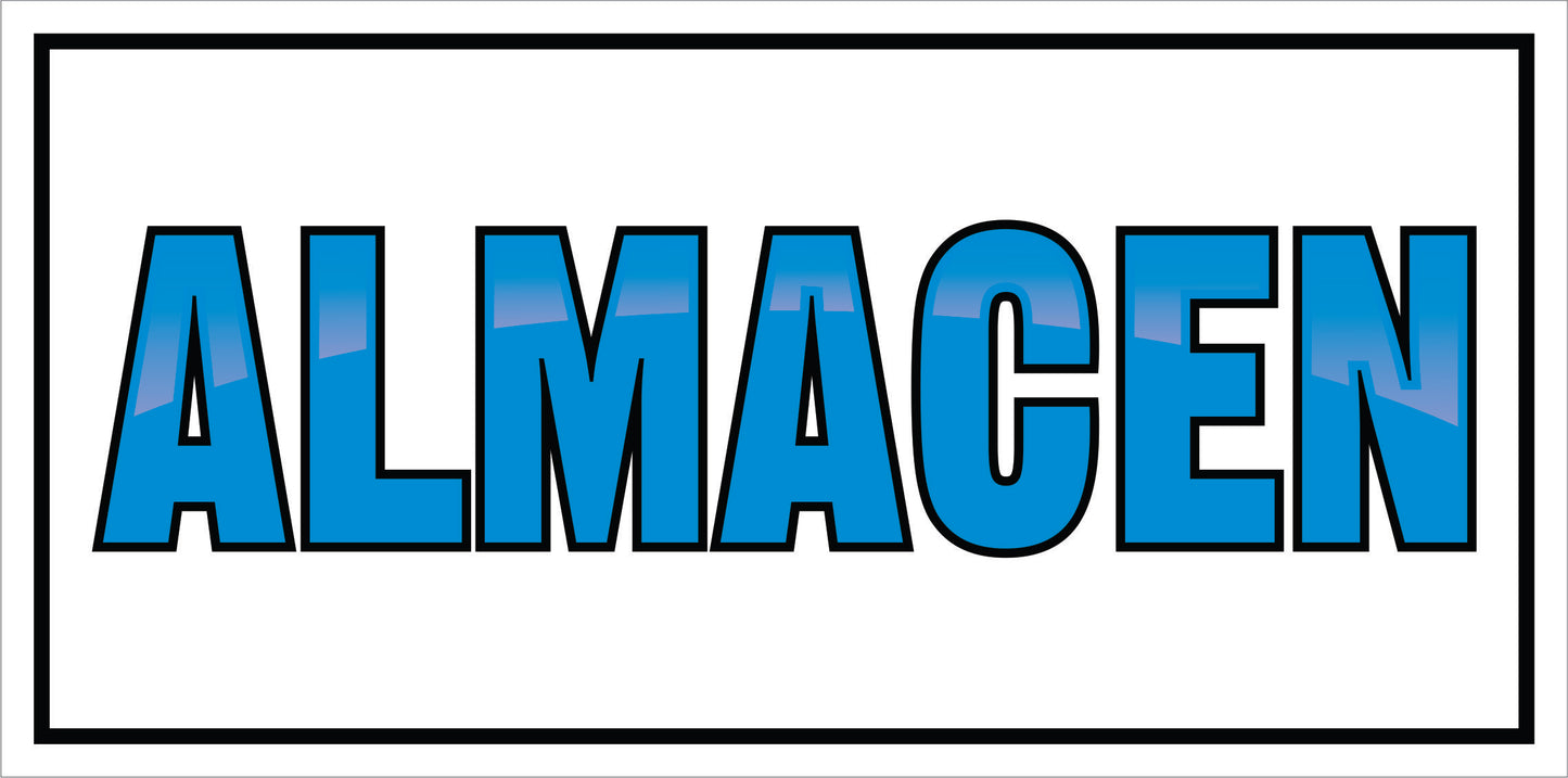 Rotulo General 6' x 12"- Almacen