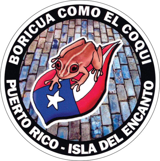 Calcomanías de Puerto Rico 27 (Paquete de 12)