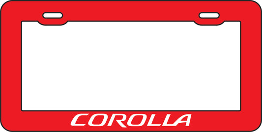 Marco Tablilla Auto- Corolla Roja