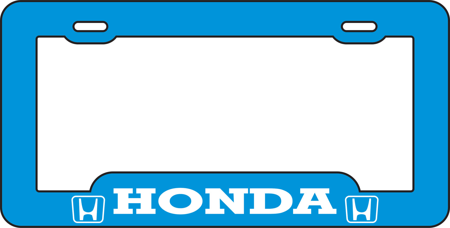 Marco Tablilla Auto- Honda Azul