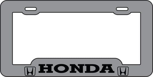 Marco Tablilla Auto- Honda Gris
