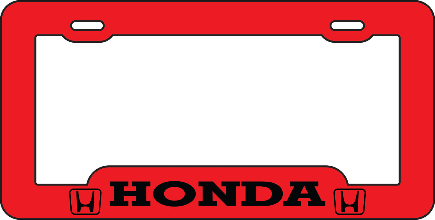 Marco Tablilla Auto- Honda Roja