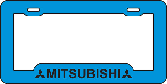 Marco Tablilla Auto- Mitsubishi Azul