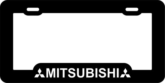 Marco Tablilla Auto- Mitsubishi Negra