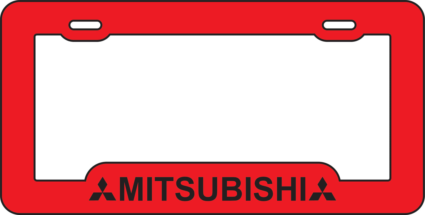 Marco Tablilla Auto- Mitsubishi Roja