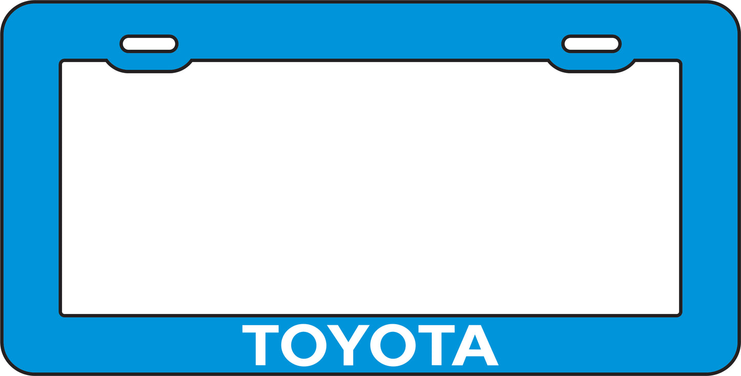 Marco Tablilla Auto- Toyota Azul