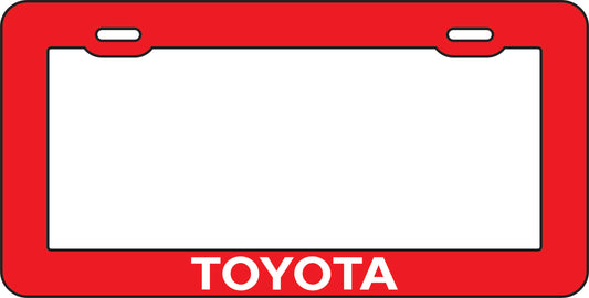 Marco Tablilla Auto- Toyota Roja